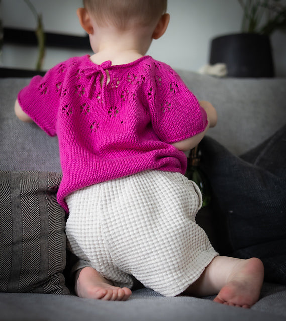 Kids Lace Blouse Knitting Pattern