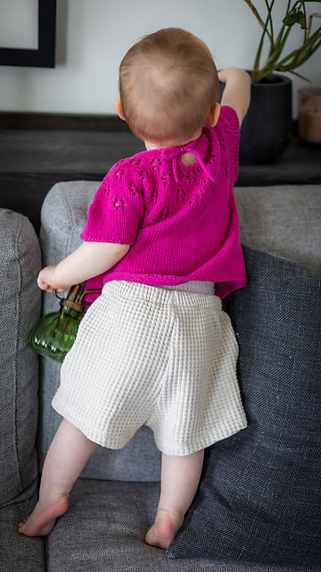 Kids Lace Blouse Knitting Pattern