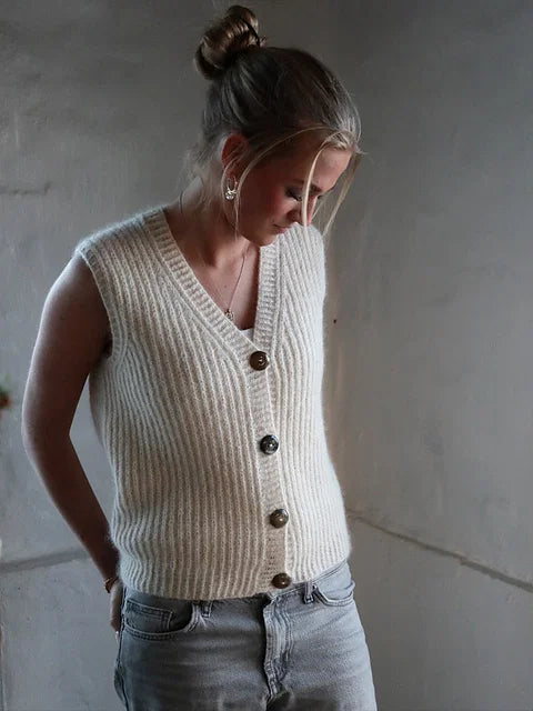 Relaxed Fit Vest Knitting Pattern