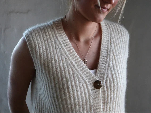 Relaxed Fit Vest Knitting Pattern