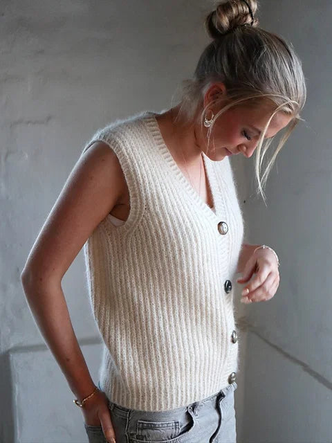Relaxed Fit Vest Knitting Pattern