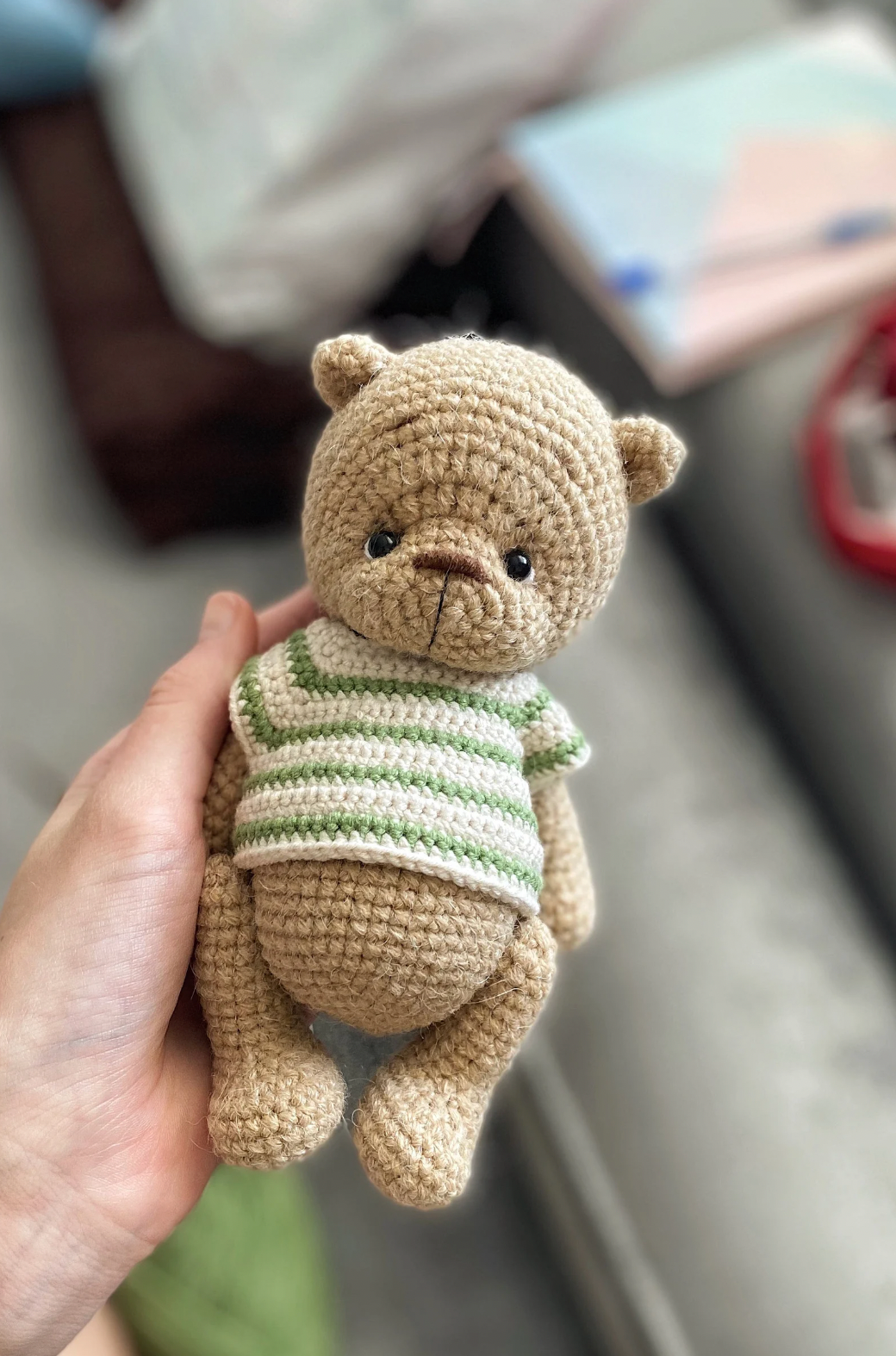 Candy bear Crochet Pattern + Gingerbread train