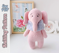 Pink Elephant Knitting Pattern