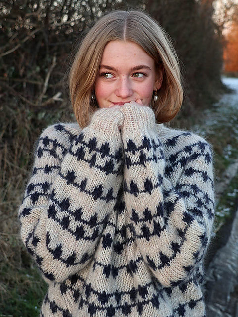 Snowfall Sweater  Knitting Pattern
