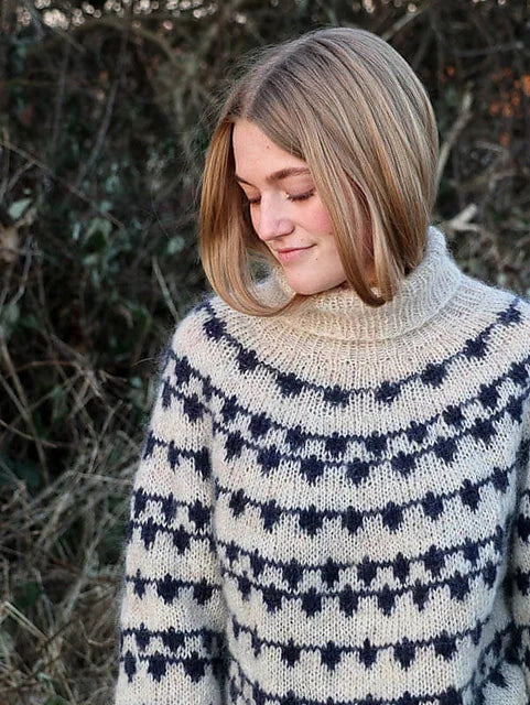 Snowfall Sweater  Knitting Pattern