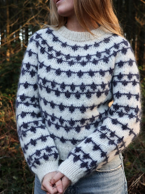 Snowfall Sweater  Knitting Pattern