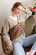 Button Neck Cardigan Knitting Pattern