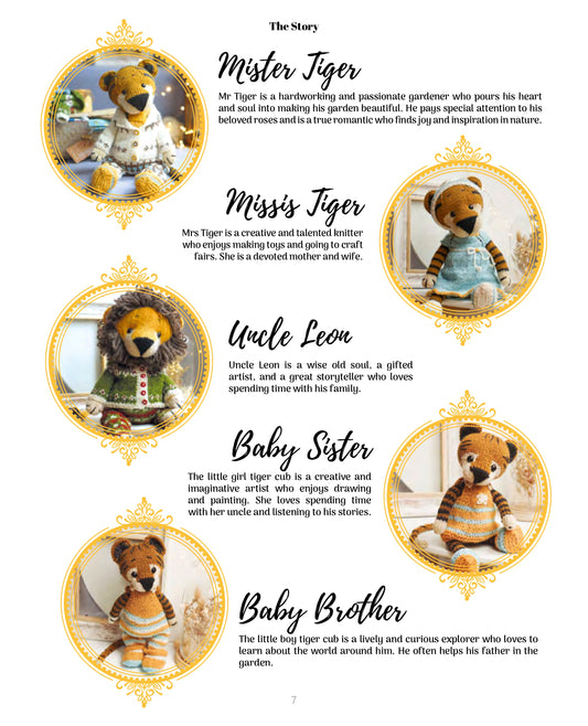 Tiger Family Knitting Pattern