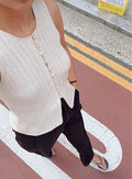 Button Front Top Knitting Pattern