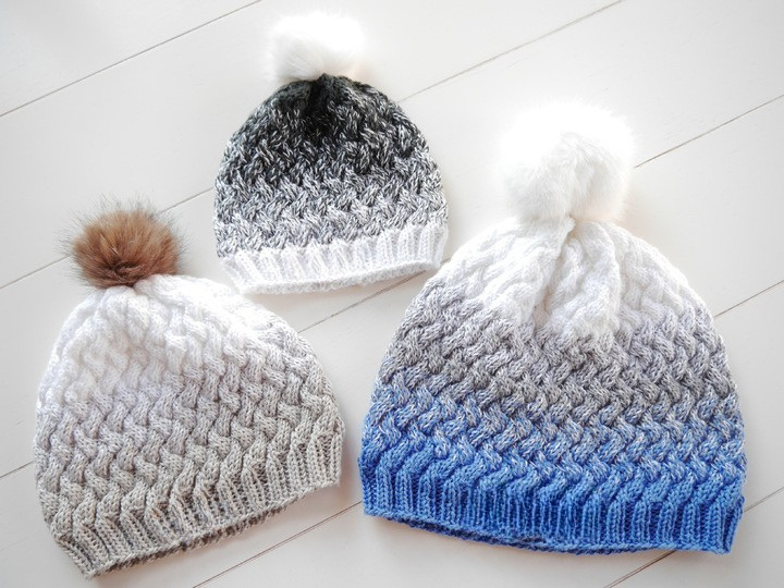 Braided Hat Knitting Pattern