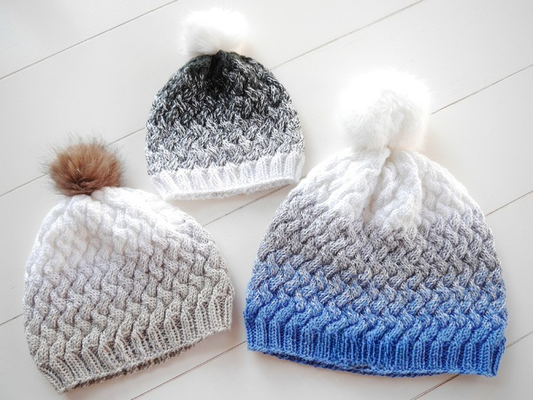 Braided Hat Knitting Pattern