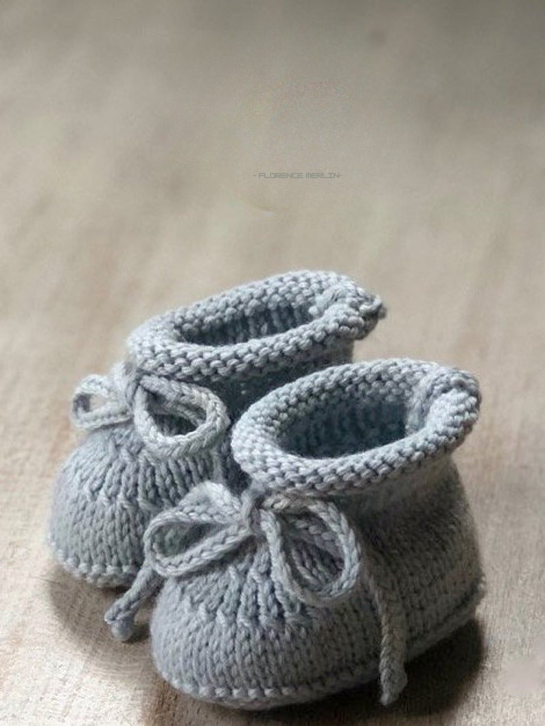 Baby Booties Knitting Pattern