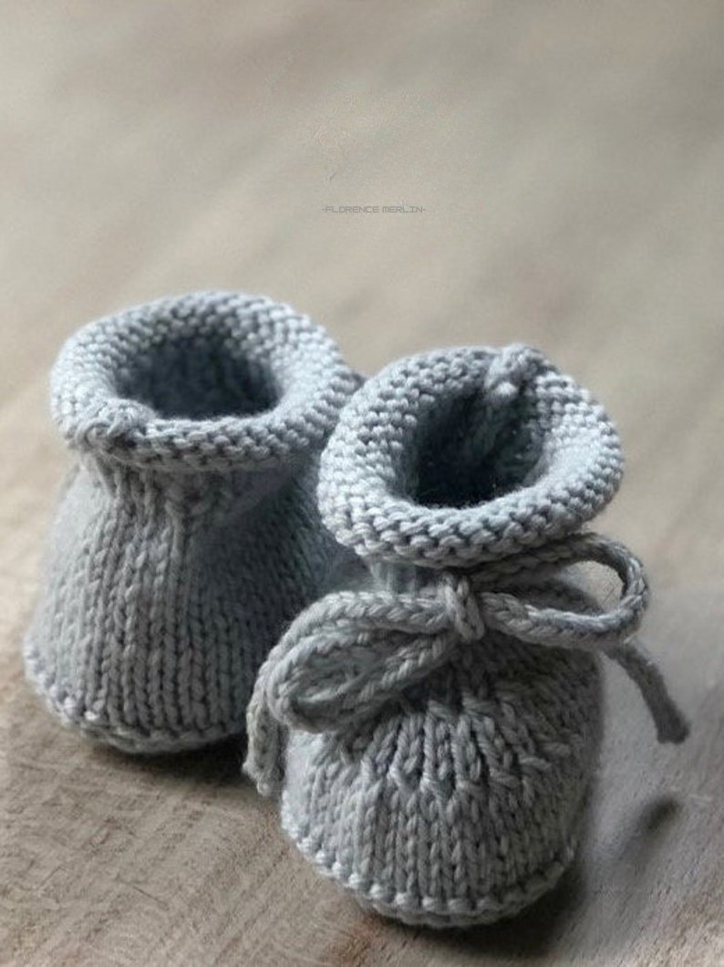 Baby Booties Knitting Pattern
