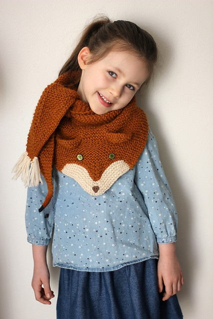 Fox Scarf  Knitting Pattern