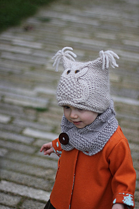 Owl Beanie Knitting Pattern