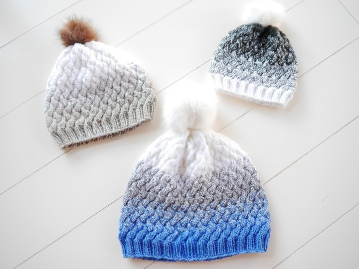 Braided Hat Knitting Pattern