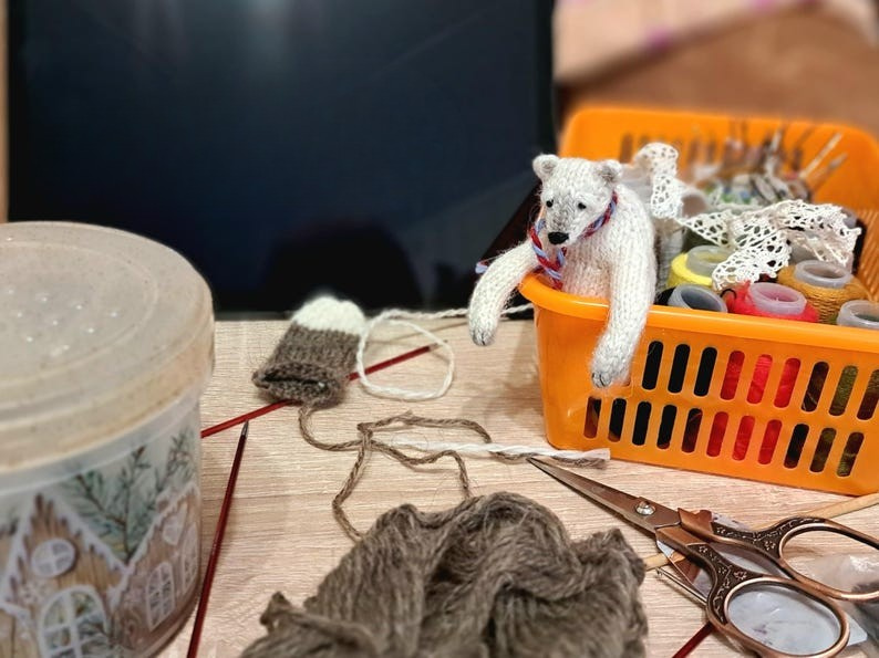Mini Polar Bear Knitting Pattern