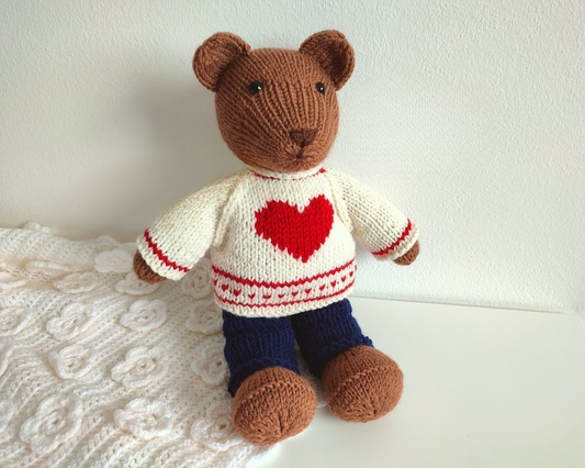 Little Teddy Bear Knitting Pattern