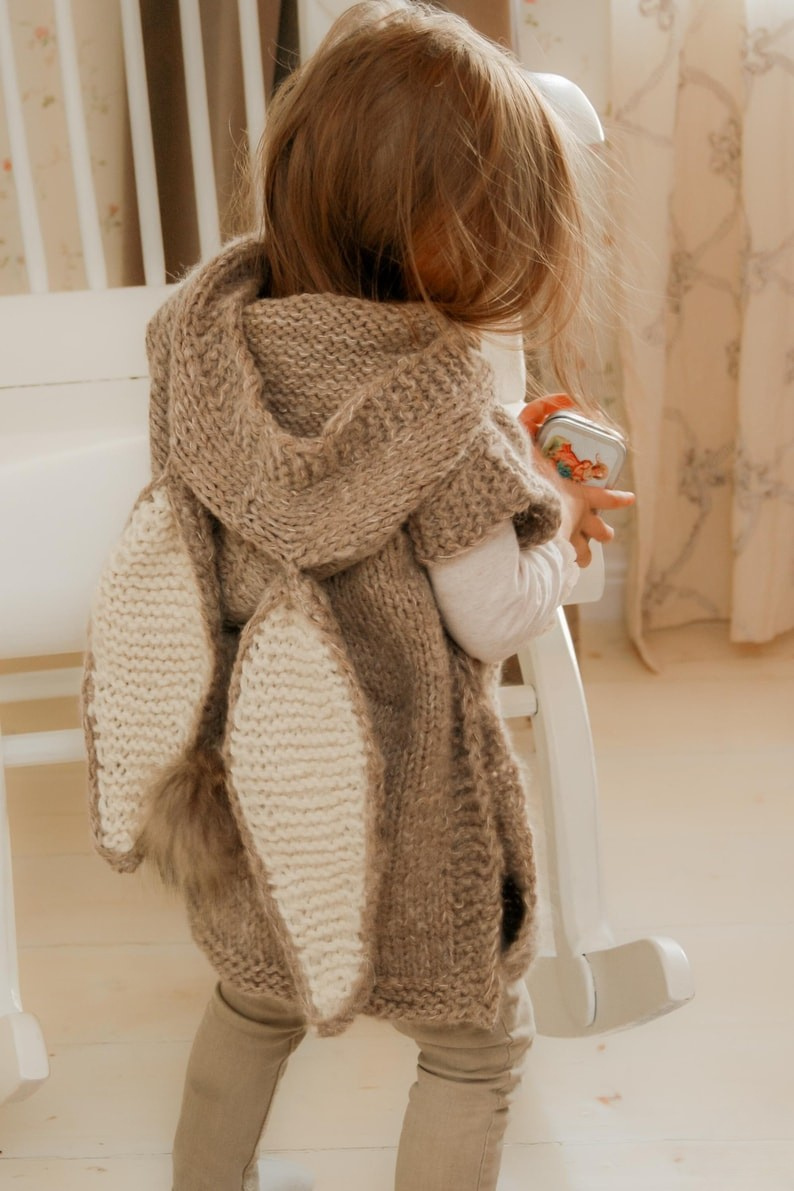 Hooded Poncho Knitting Pattern