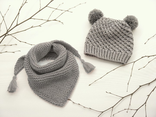 Baby Hat Set Knitting Pattern