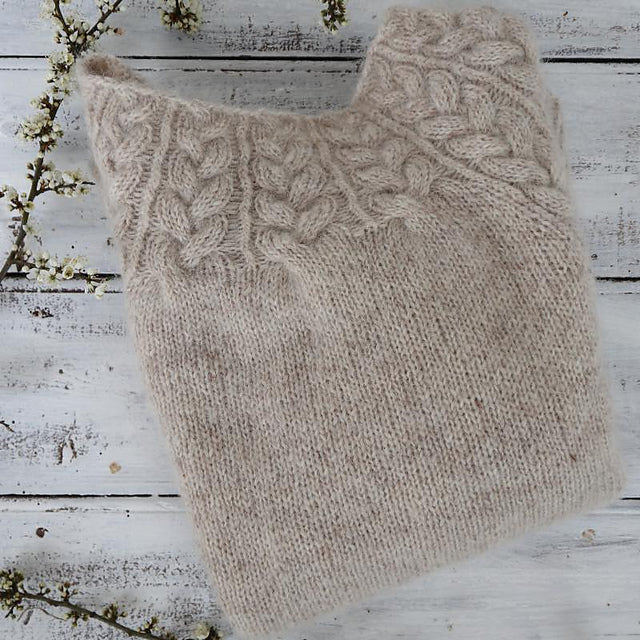 Soft Cable Sweater Knitting Pattern