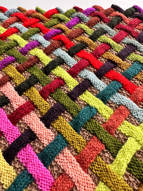 Woven Scarf Knitting Pattern