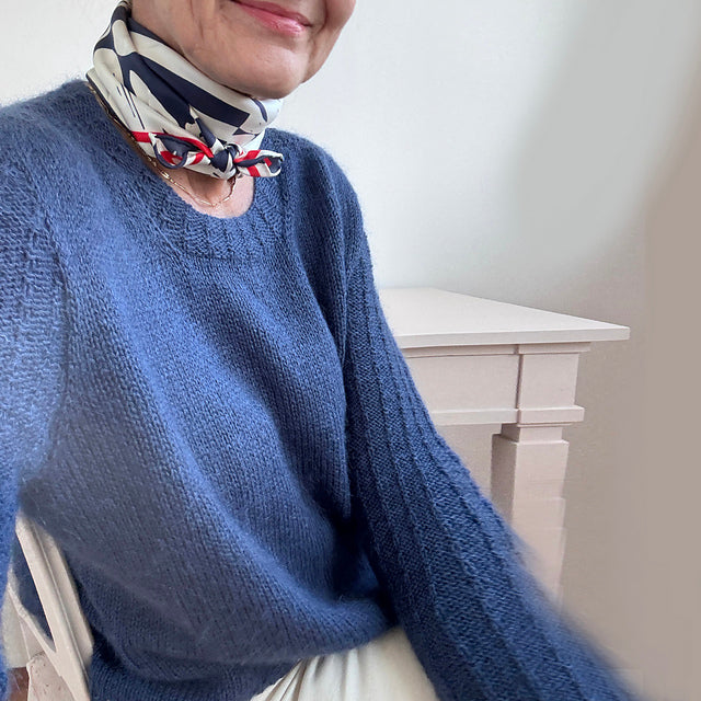 Textured Sleeve Sweater Knitting Pattern