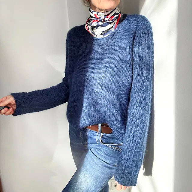 Textured Sleeve Sweater Knitting Pattern