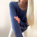 Textured Sleeve Sweater Knitting Pattern