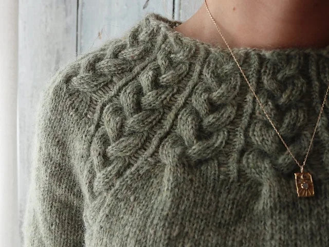 Soft Cable Sweater Knitting Pattern