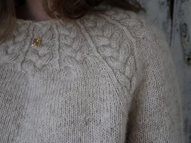 Soft Cable Sweater Knitting Pattern