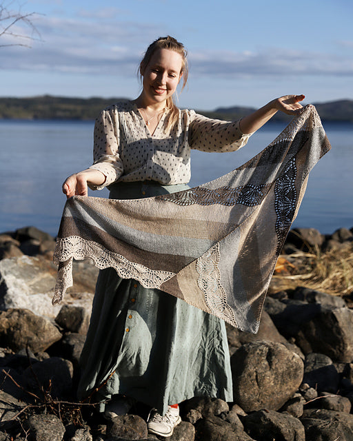 Neck Shawl Knitting Pattern