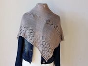 Asymmetrical Lace Shawl Knitting Pattern