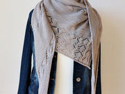 Asymmetrical Lace Shawl Knitting Pattern