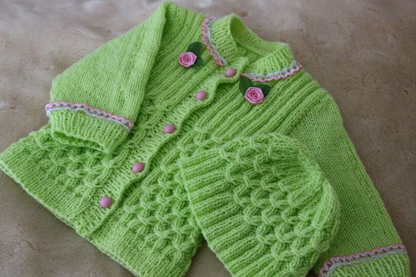 Baby Jacket  Knitting Pattern