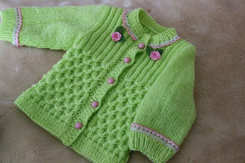 Baby Jacket  Knitting Pattern