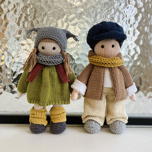 Dolls Couple Knitting Pattern