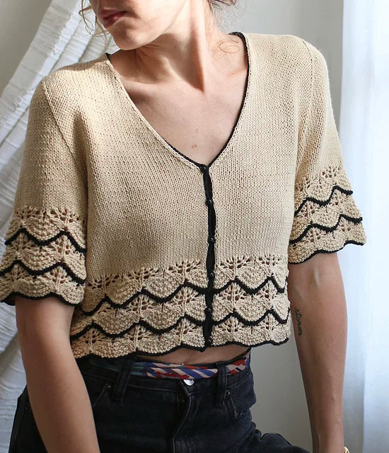 Puff Sleeve Tee Knitting Pattern