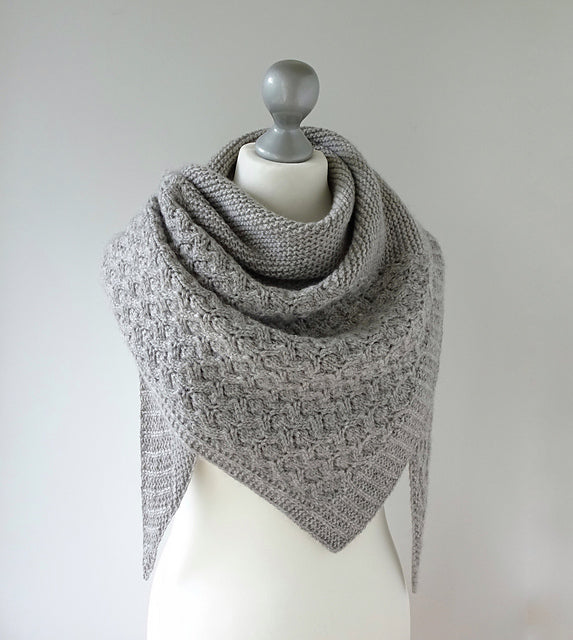 Textured Shawl Knitting Pattern