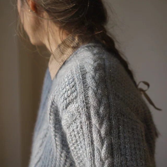 Saddle Cable Sweater Knitting Pattern