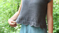 Lace Hem Tee Knitting Pattern