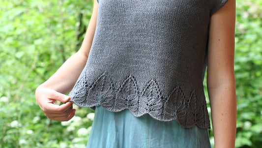 Lace Hem Tee Knitting Pattern