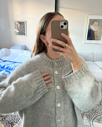 Mohair Button Cardigan Knitting Pattern