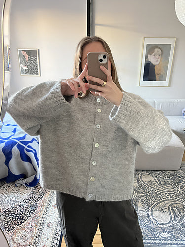 Mohair Button Cardigan Knitting Pattern