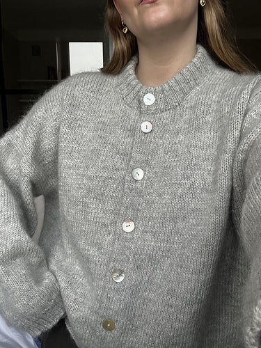 Mohair Button Cardigan Knitting Pattern