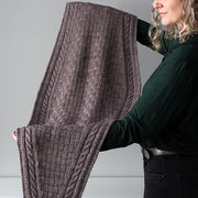 Cable Basketweave Wrap Knitting Pattern