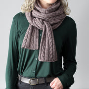 Cable Basketweave Wrap Knitting Pattern