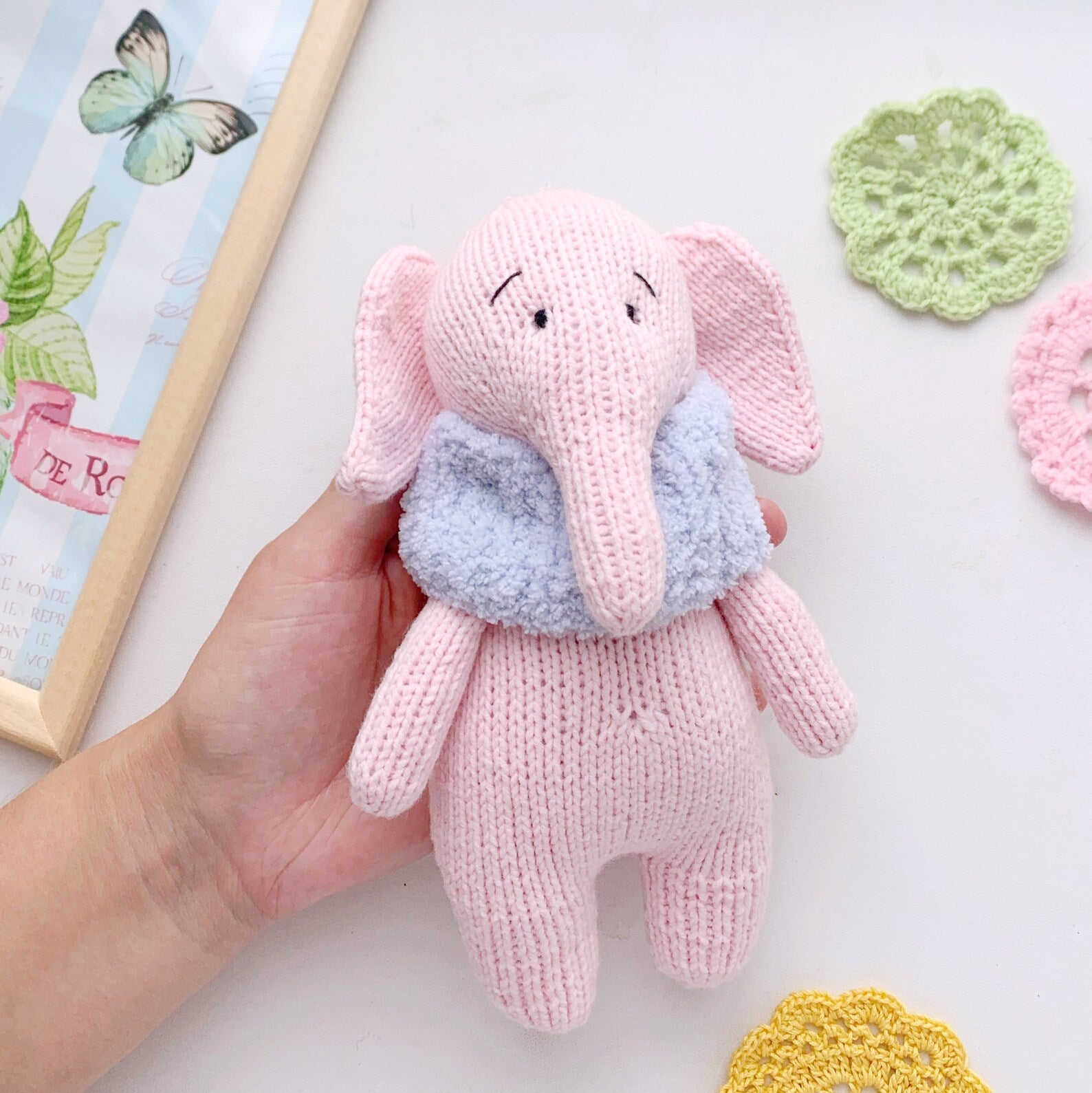 Pink Elephant Knitting Pattern