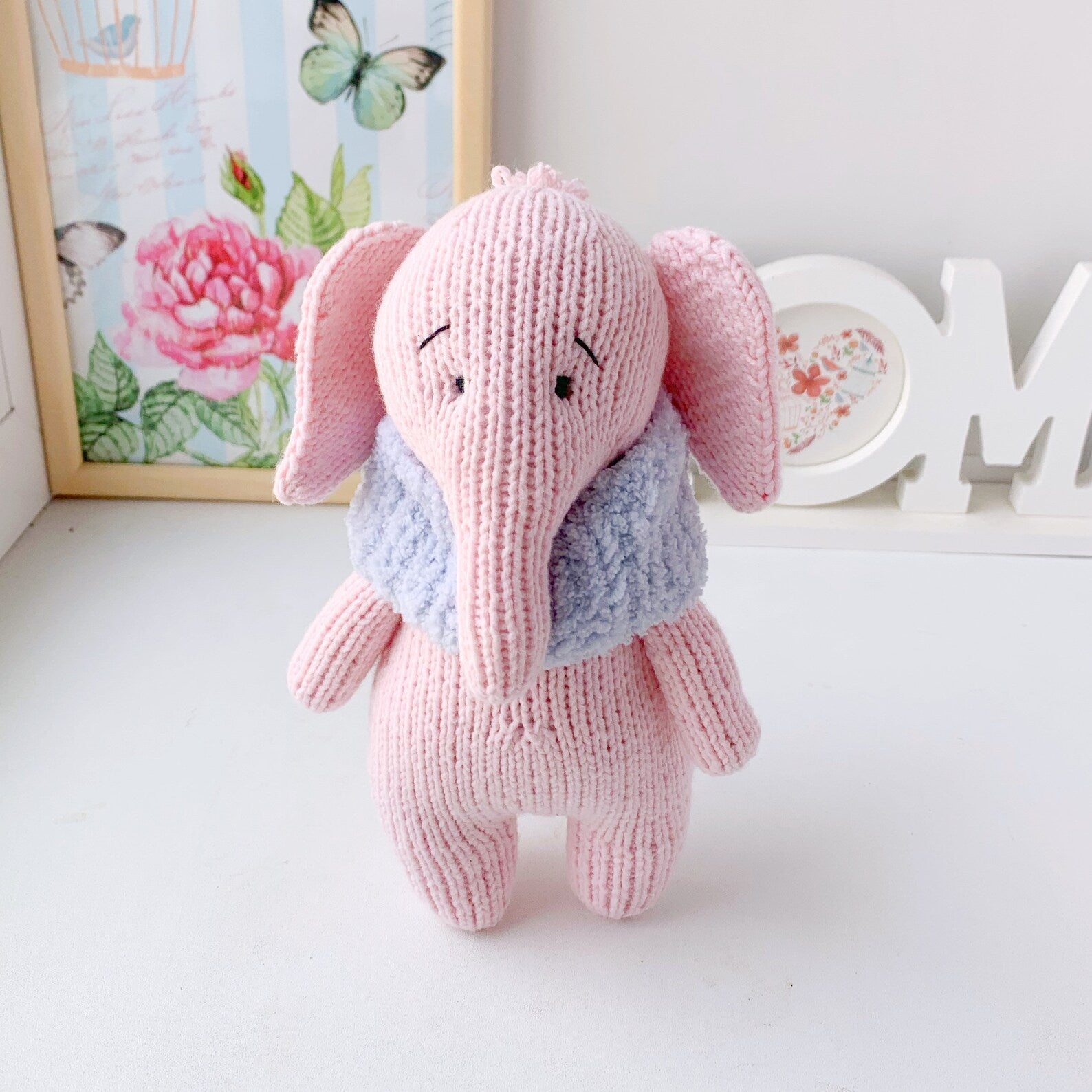 Pink Elephant Knitting Pattern