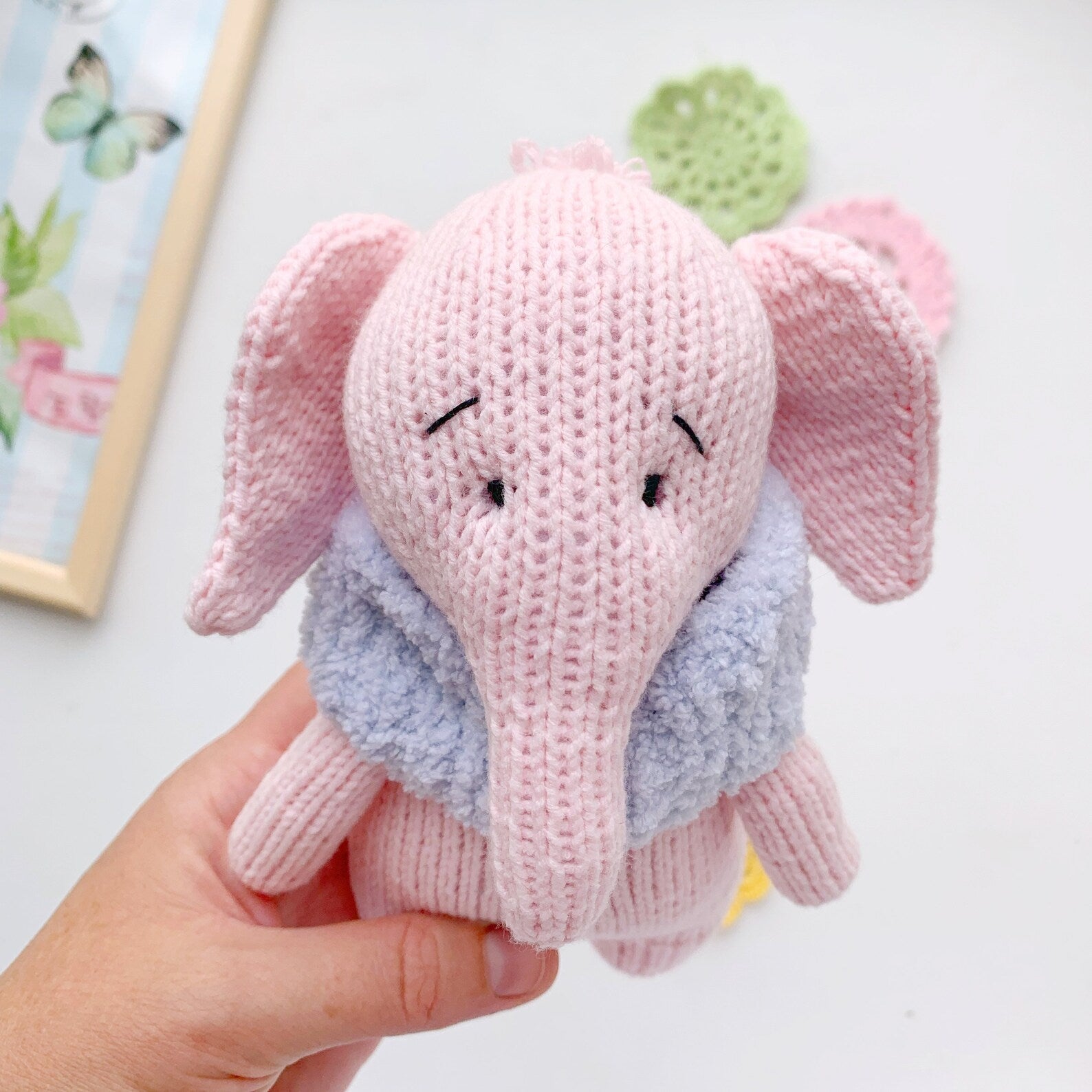 Pink Elephant Knitting Pattern